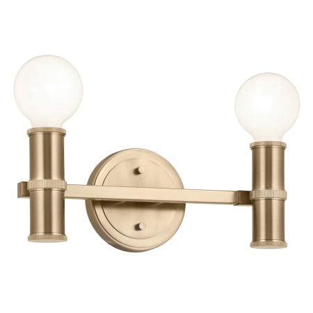 Kichler Torche 2 Light 13" Wide Vanity light Champagne Bronze