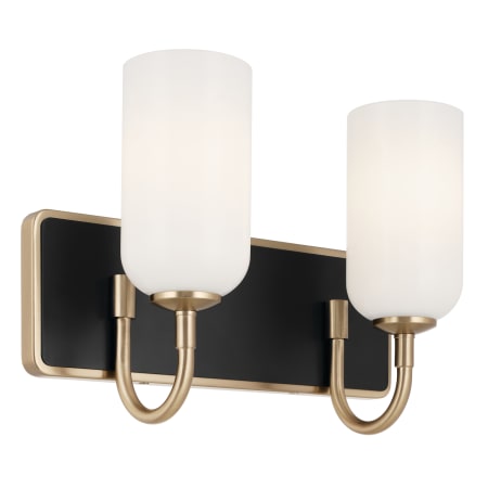 Kichler Solia 2 Light 15" Wide Vanity light Champagne Bronze
