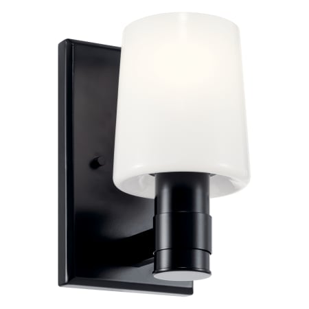Kichler Adani 9" Tall Bathroom Sconce Black