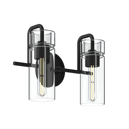 Kichler Niccol 2 Light 14" Wide Vanity Light Black