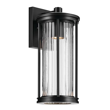 Kichler Barras 16" Tall Outdoor Wall Sconce Black