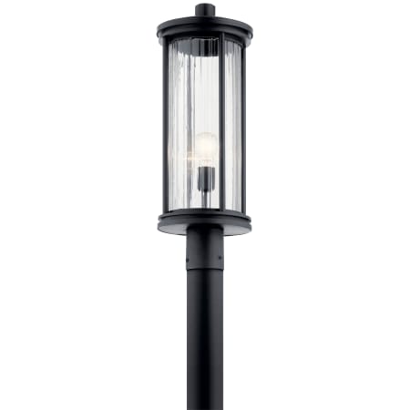 Kichler Barras 23" Tall Single Head Post Lights Ceiling Fixture Black