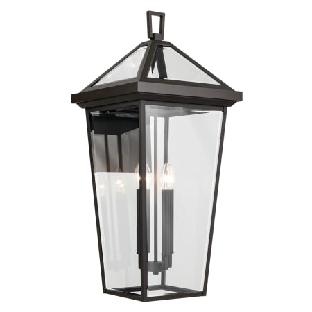 Kichler Regence 4 Light 30" Tall Wall Sconce with Beveled Glass Shade Olde Bronze