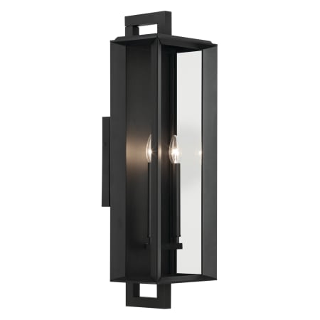 Kichler Kroft 2 Light 28" Tall Wall Sconce Textured Black