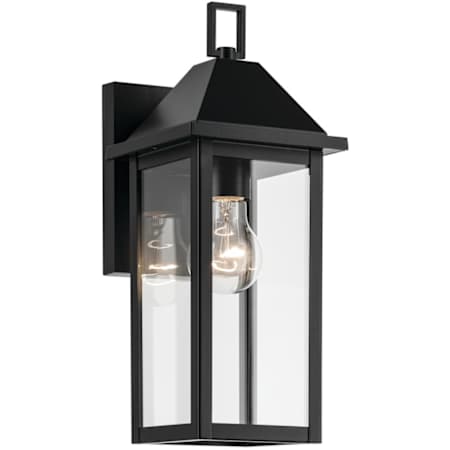 Kichler Prin 14" Tall Outdoor Wall Sconce Black