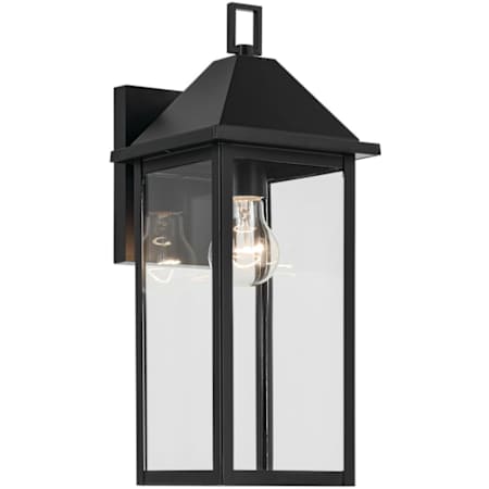 Kichler Prin 17" Tall Outdoor Wall Sconce Black