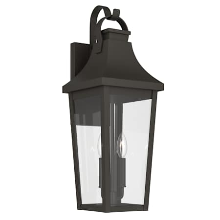 Kichler Cleary 2 Light 24" Tall Outdoor Wall Sconce Olde Bronze
