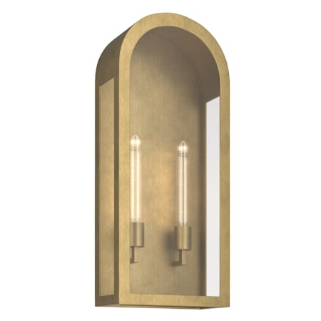 Kichler Marea 2 Light 25" Tall Outdoor Wall Sconce Natural Brass