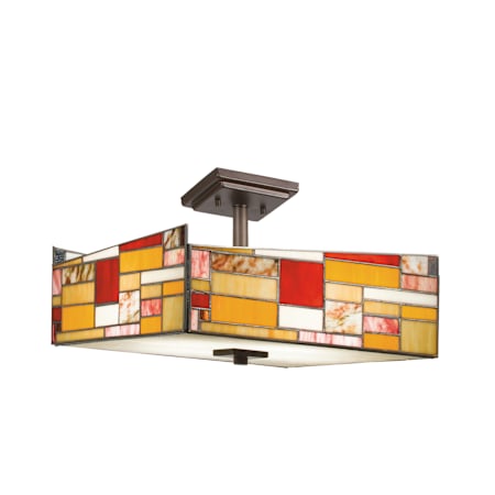 Kichler 65384 Semi-Flush Ceiling Light Configuration