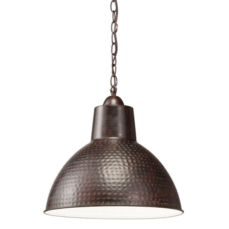 Kichler Missoula Single Light 14" Wide Pendant with Metal Shade Bronze