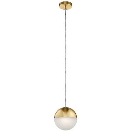 Kichler Moonlit 8" Wide LED Mini Pendant with Acrylic Shade Champagne Gold