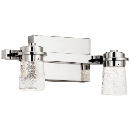 Kichler 2 Light 15" Wide Integrated LED Bathroom Vanity Light Polished Nickel