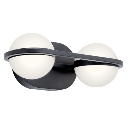 Kichler Brettin 2 Light 14" Wide LED Bathroom Vanity Light Matte Black