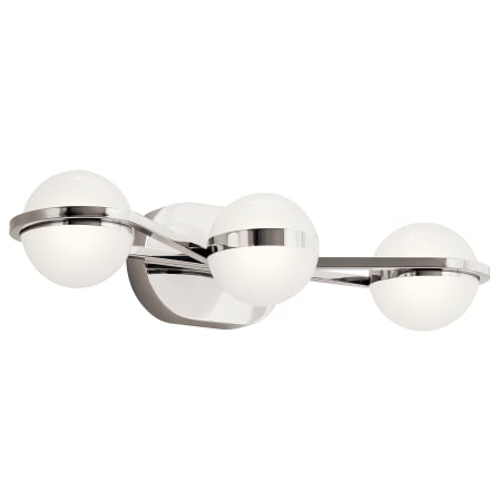 Kichler Brettin 3 Light 24" Wide LED Bathroom Vanity Light Polished Nickel