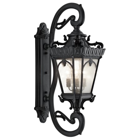 Kichler Tournai Collection 4 Light 46" Outdoor Wall Light Black
