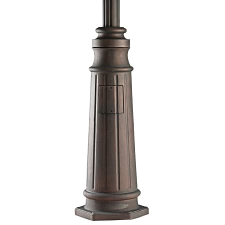 Kichler 96" Cast Aluminum Post with Concrete Hardware Black Material (Not Painted)