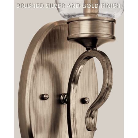 Kichler Malina Brushed Silver and Gold Finish