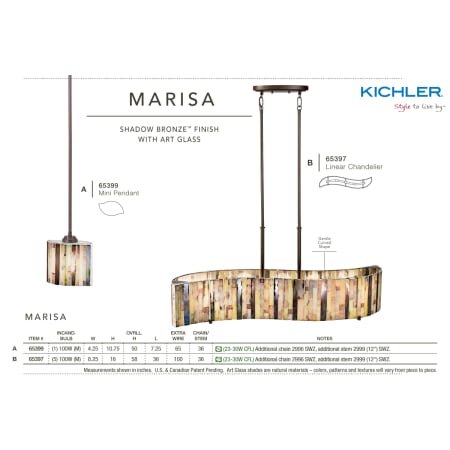 Kichler Marisa Collection