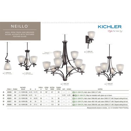 Kichler Neillo Collection