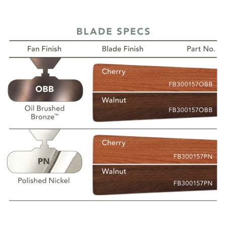 Kichler Pacific Edge Blade Specs