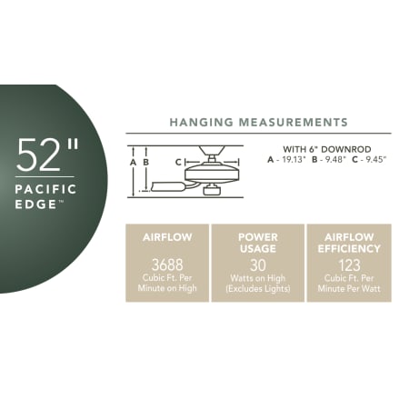 Kichler Pacific Edge Fan Specs