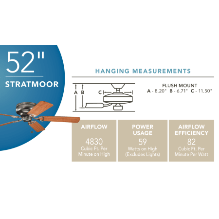 Kichler Stratmoor 339022 Ceiling Fan Specs
