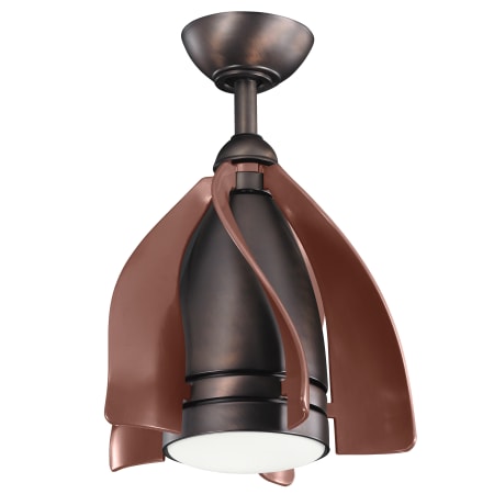 Kichler Terna 15" LED Indoor Ceiling Fan with Remote Control Oil Brushed Bronze