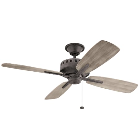 Kichler Eads 52" Indoor / Outdoor Ceiling Fan with Blades Weathered Zinc