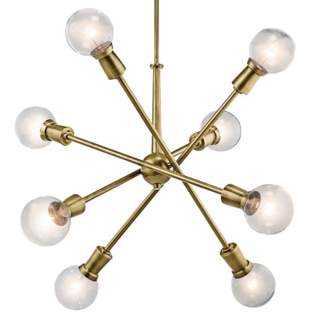 Kichler Armstrong 8 Light 30" Wide Sputnik Chandelier Natural Brass