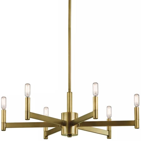 Kichler Erzo 6 Light 26" Wide Chandelier Natural Brass