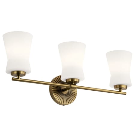 Kichler Brianne 3 Light 25" Vanity Light Brushed Natural Brass