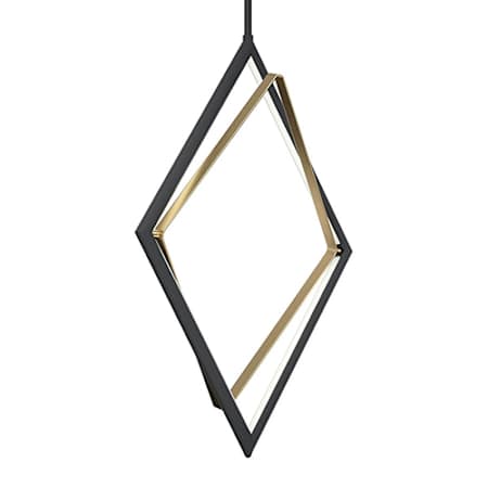 Kichler Darski Pendant 1-Light Integrated LED 17.09" W x 27.23" H x 17.25" L Matte Black