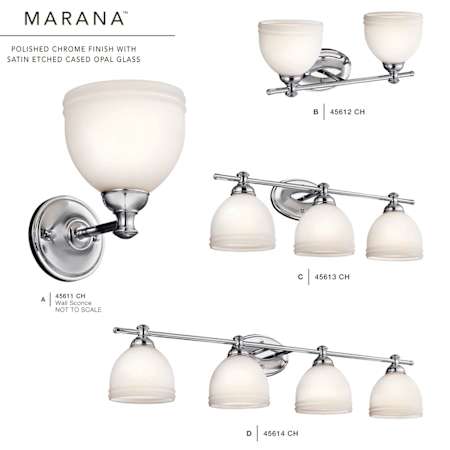 Kichler Marana Collection in Polished Chrome