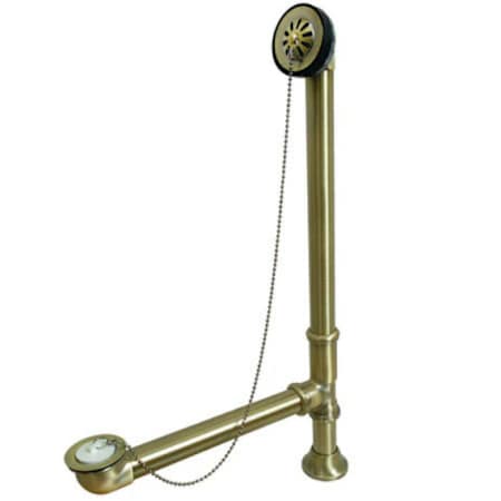Kingston Brass Vintage Tub Drain Kit - with Overflow Antique Brass