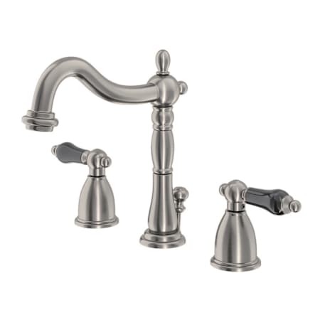 Kingston Brass Duchess 1.2 GPM Widespread Bathroom Faucet with Pop-Up Drain Assembly Brushed Nickel