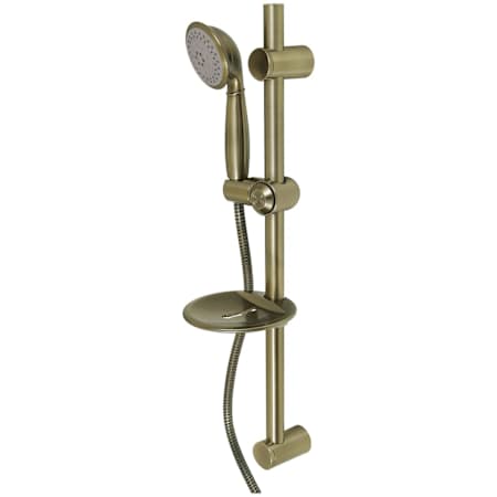 Kingston Brass Showerscape 1.8 GPM Multi Function Hand Shower Package - Includes Slide Bar and Hose Antique Brass