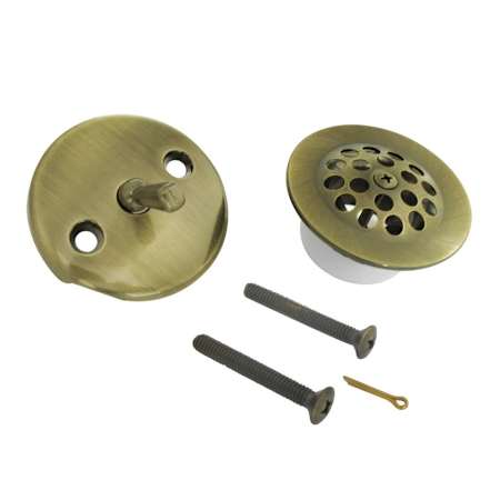 Kingston Brass Trimscape Tub Drain Trim Kit Antique Brass