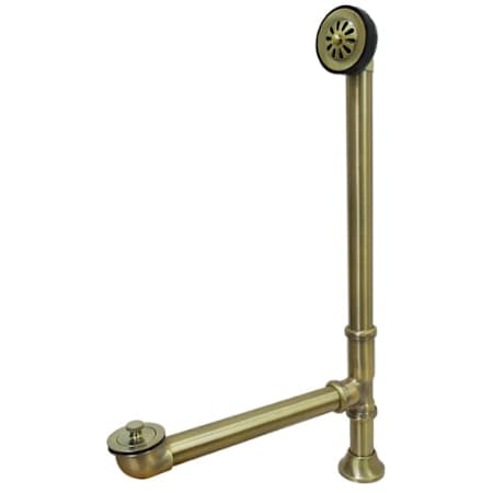 Kingston Brass Vintage Tub Drain Kit - with Overflow Antique Brass