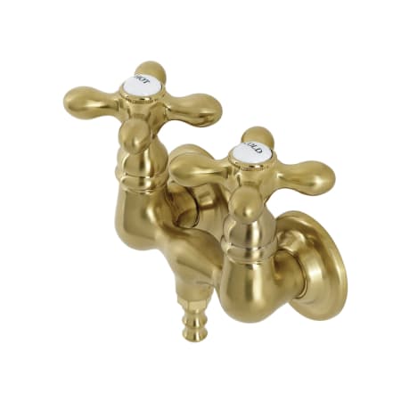 Kingston Brass Vintage Wall Mounted Tub Filler Brushed Brass
