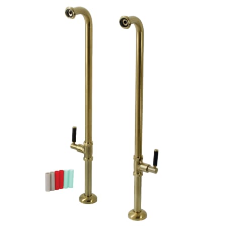 Kingston Brass Concord 27-3/4" Freestanding Tub Supply Line Brushed Brass