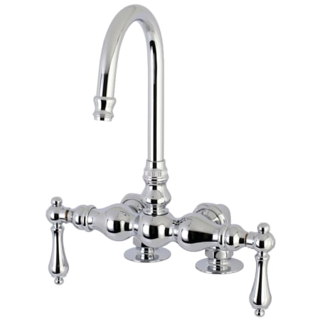 Kingston Brass Vintage Deck Mounted Clawfoot Tub Filler Polished Chrome