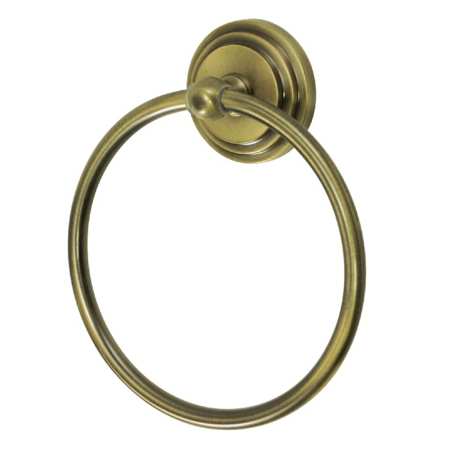 Kingston Brass Milano 6-1/8" Wall Mounted Towel Ring Antique Brass