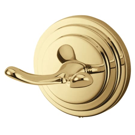 Kingston Brass Milano Double Robe Hook Polished Brass