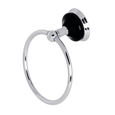 Kingston Brass Water Onyx 3-1/16" Wall Mounted Towel Ring Polished Chrome