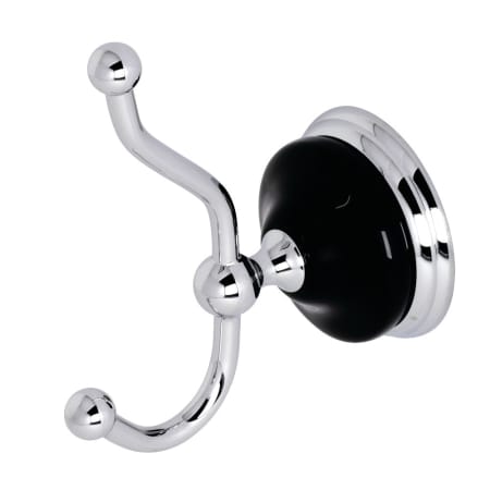 Kingston Brass Water Onyx Double Robe Hook Polished Chrome