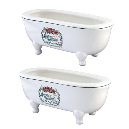 Kingston Brass 7-3/4-Inch Miniature Ceramic Double-Ended Bathtub (2-Pieces) White