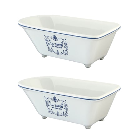 Kingston Brass 5-5/8-Inch Miniature Ceramic Classic Bathtub (2-Pieces) White