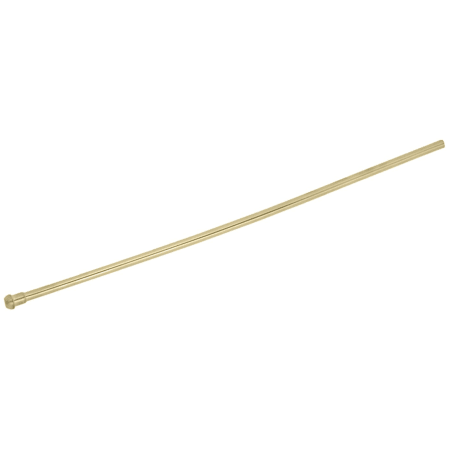 Kingston Brass 20 in. Bullnose Bathroom Supply Line Brushed Brass