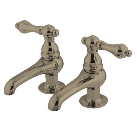 Kingston Brass Vintage 1.2 GPM Basin Tap Faucet with Lever Handles Brushed Nickel