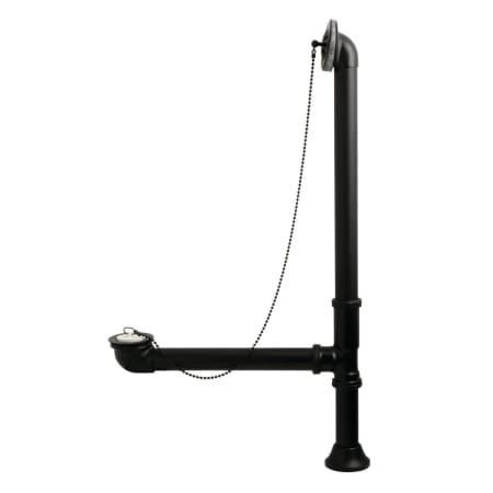 Kingston Brass Vintage Tub Drain Kit - with Overflow Matte Black